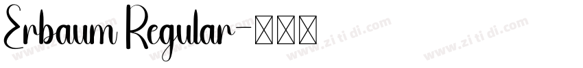 Erbaum Regular字体转换